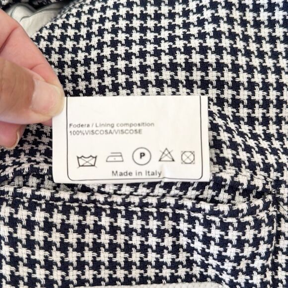 Bottega Martinese Double Breasted Houndstooth Blazer - Picture 16 of 16